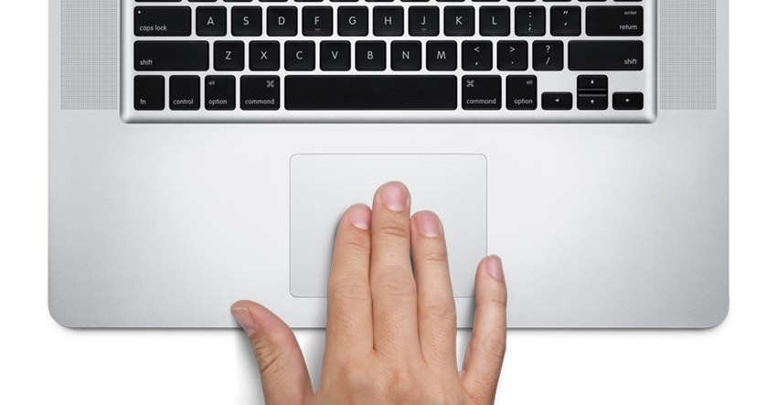 Трекпад в MacBook с поддежкой жестов Multi-Touch