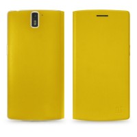 Чехол-книжка OnePlus One Flip Cover Yellow (Желтая)