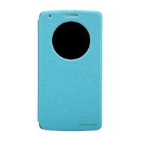 Чехол-накладка Nillkin Sparkle leather case для LG G3 Blue (Голубой)