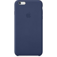 Кожаный чехол Apple iPhone 6 Plus Leather Case MGQV2 для iPhone 6 Plus Midnight Blue (Темно-синий)