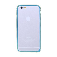Металлический бампер Ainy QC-A001N для iPhone 6/6S Blue (Голубой)