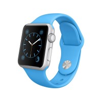 Apple Watch Sport 38mm Silver Aluminum Case with Blue Sport Band (Синие)