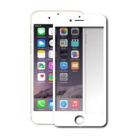 Противоударное стекло Deppa (0.4 mm) full screen для iPhone 6/6S (Белое)