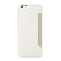 Пластиковый чехол Ozaki 0.3 + Pocket для iPhone 6/6S с дополнительным отделением White (Белый)