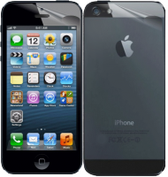 Комплект 2 в 1 защитных пленок для iPhone 5 (Глянцевая)