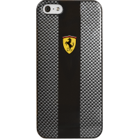 Накладка Ferrari Scuderia carbon effect black для iPhone 5/5S