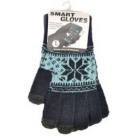 Перчатки Beewin шерстяные для емкостных дисплеев (Blue) Size L 