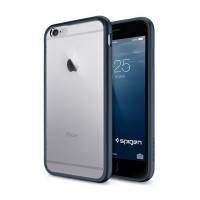 Чехол для iPhone 6 Plus Spigen Ultra Hybrid Metal Slate (Стальной)