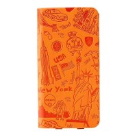 Чехол-книжка Ozaki O!coat Travel для iPhone 6/6S (New York) OC569NY Orange (Оранжевый)