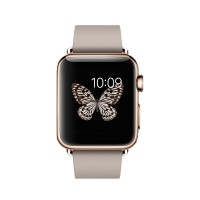Apple Watch Edition 38mm 18-karat Rose Gold Case with Rose Gray Modern Buckle 