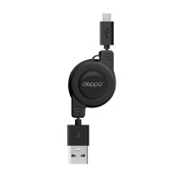 Дата-кабель Deppa USB - micro USB 0.8 m Black (Черный)