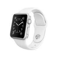 Apple Watch Sport 38mm Silver Aluminum Case with White Sport Band (Белые)