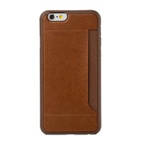 Пластиковый чехол Ozaki 0.3 + Pocket для iPhone 6/6S с дополнительным отделением Brown (Коричневый)