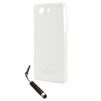 Силиконовый чехол IMUCA для Sony Xperia Z3 Milky-White (Белый) + защитная пленка и стилус