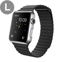 Apple Watch 42mm with Leather Loop Black (Черный кожаный ремешок) L MJYP2