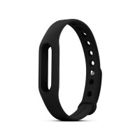 Сменный ремешок для Xiaomi Mi Band 1S Black (Черный)